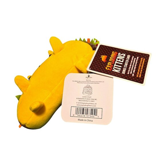 Exploding Kittens Taco Cat Collectible 8" Plush with Bonus Card - Picture 5 of 7